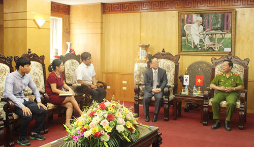 Lãnh đạo Học viện CSND tiếp Trưởng Đại diện Cơ quan Hợp tác quốc tế Hàn Quốc tại Việt Nam